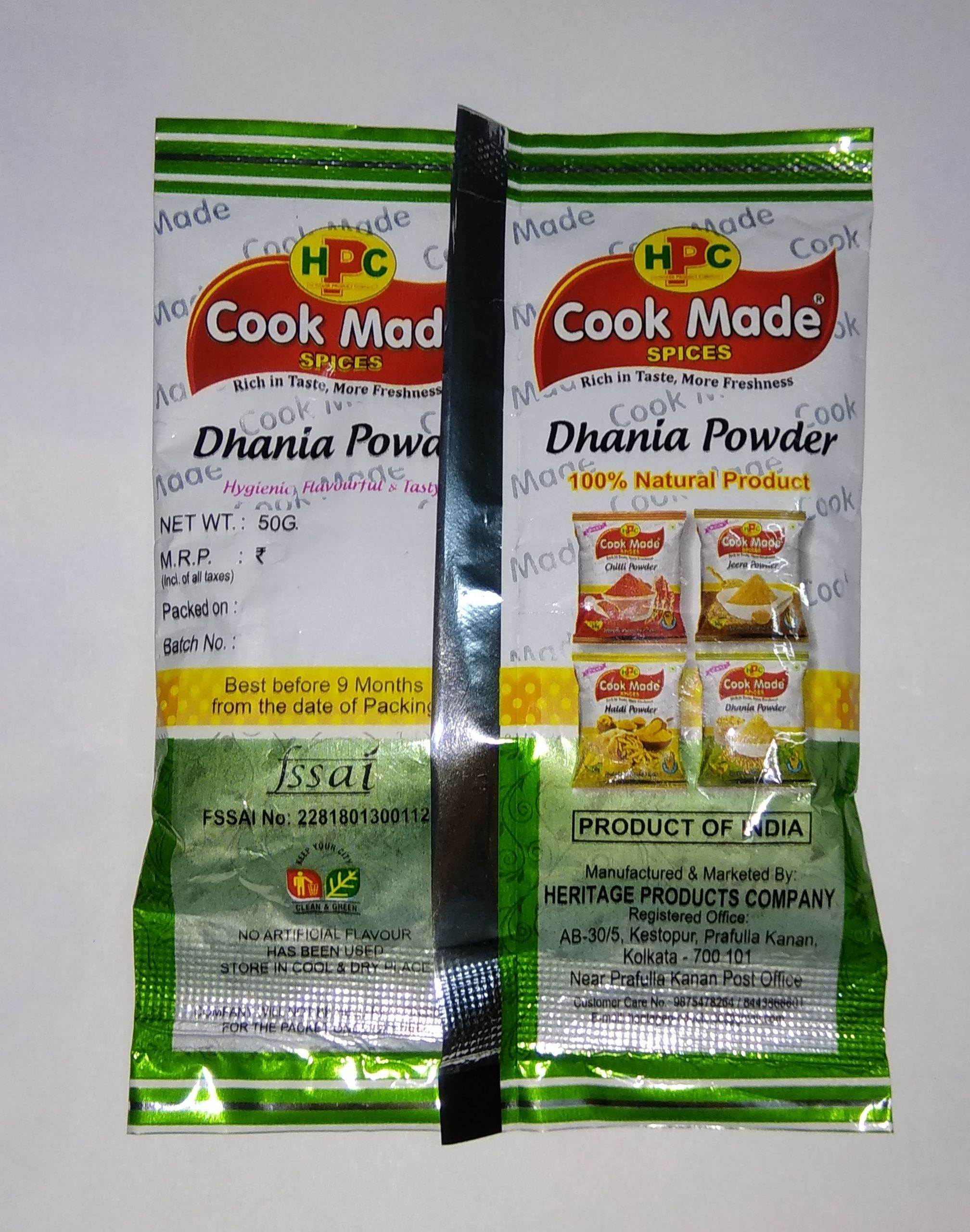 COOK MADE Spice pure farm fresh spice Powder 400 gm Pack of 8 Buy COOK