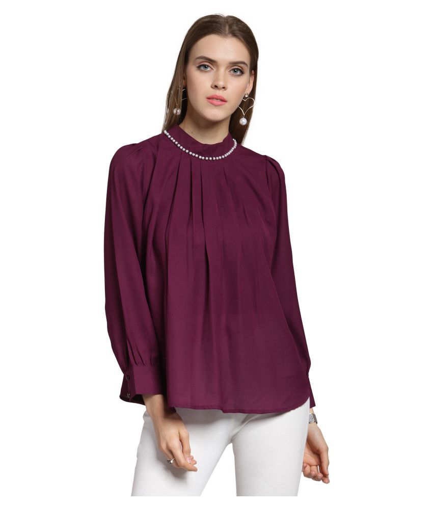 maroon plus size tops