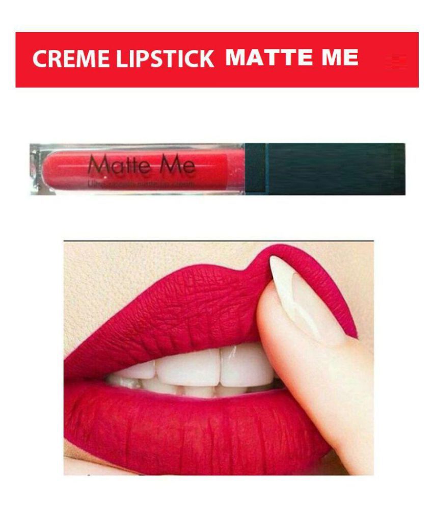 Lujo Matte Me Liquid Lipstick Super Lasting Cherry Red 6 Gm Buy Lujo 