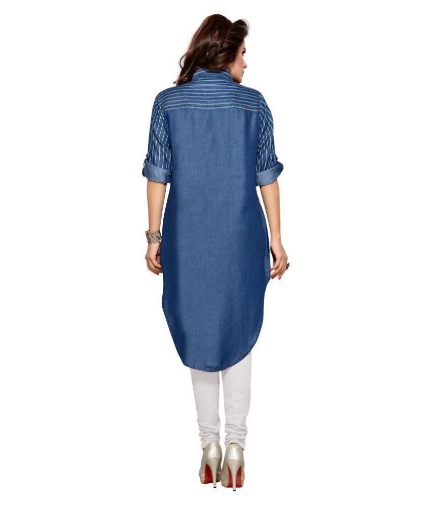 kurti in shirt style