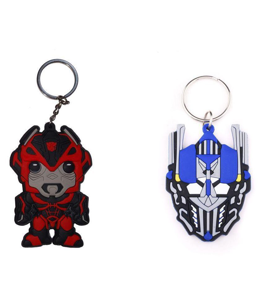 Techpro Rubber Key Chain with Doublesided Transformers & Transformers ...