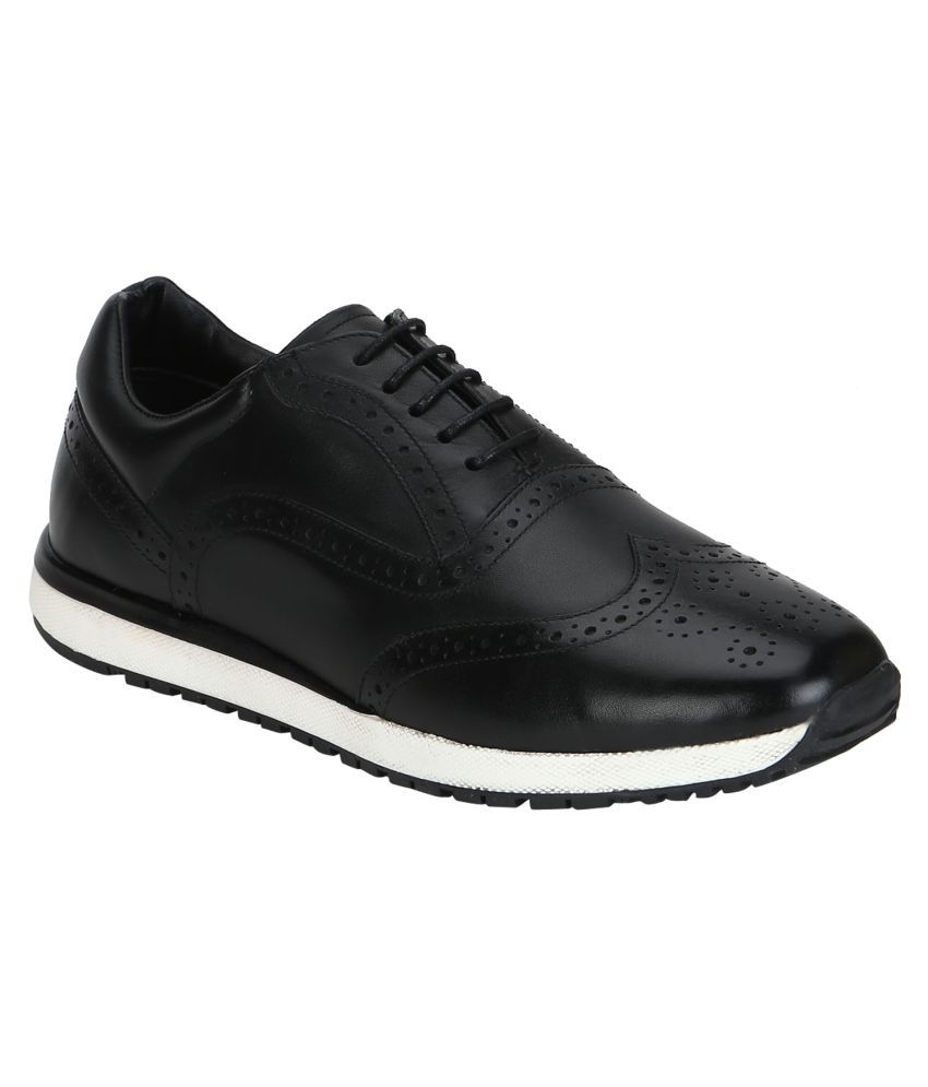 black wingtip shoes