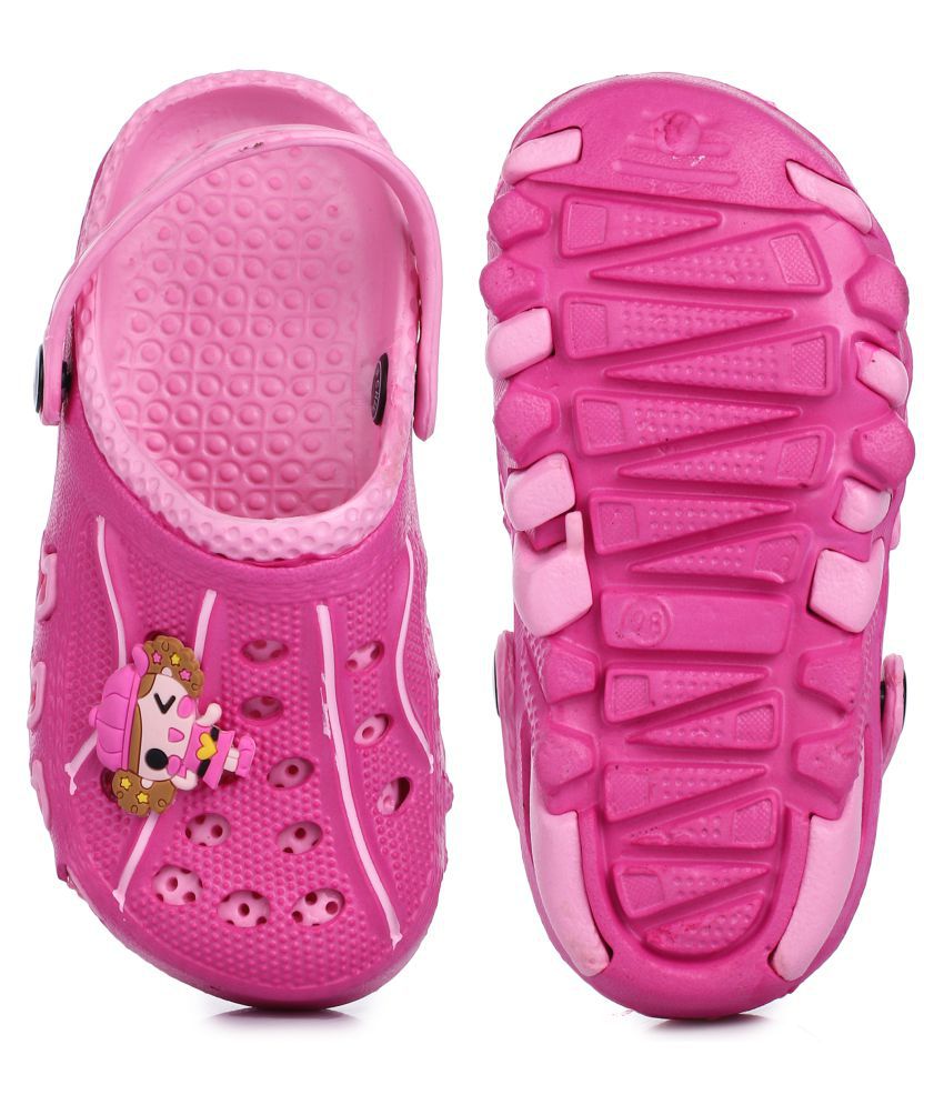 Phedarus Comfortable Clogs / Sandals for Girls - Pink-27 Price in India ...