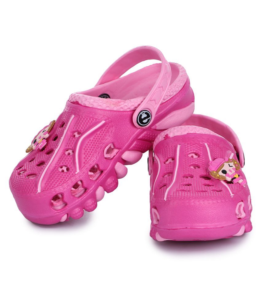 Phedarus Comfortable Clogs / Sandals for Girls Pink27 Price in India