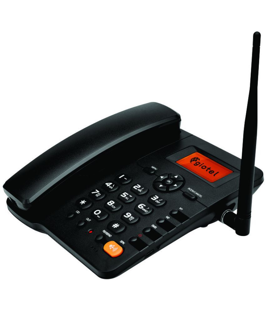     			GIOTEL G2 Wireless GSM Landline Phone ( Black )