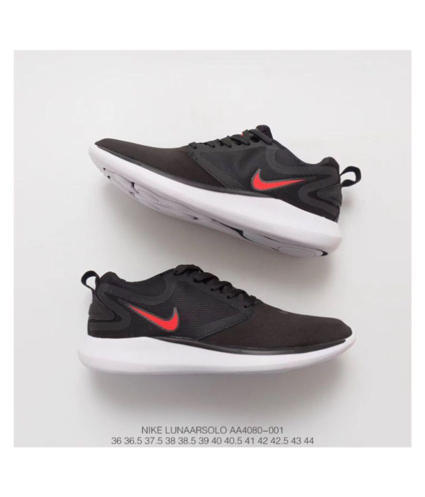 sports shoes red and black