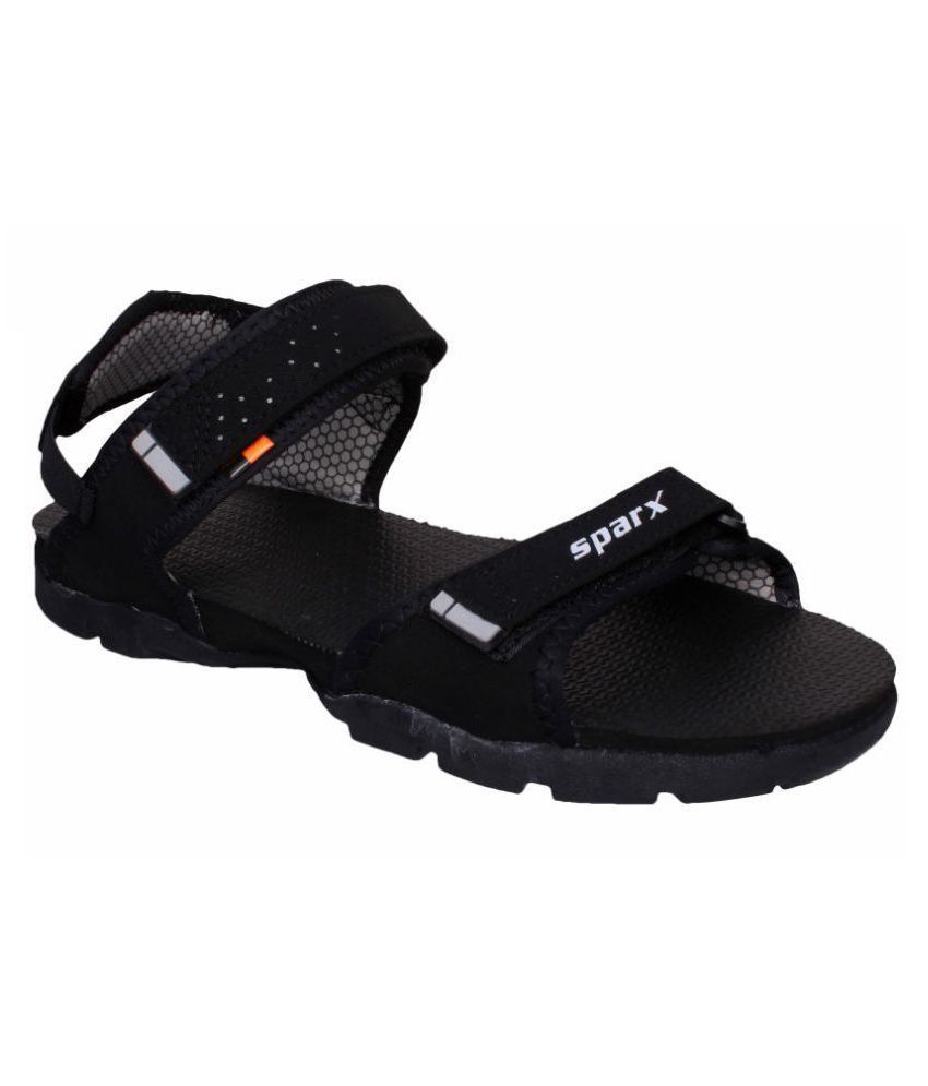 Sparx Ss 119 Black Canvas Floater Sandals Buy Sparx Ss 119 Black