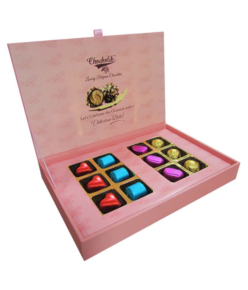 Chocholik Gift Box Exotic Chocolate Box12pc Assorted Chocolates 144