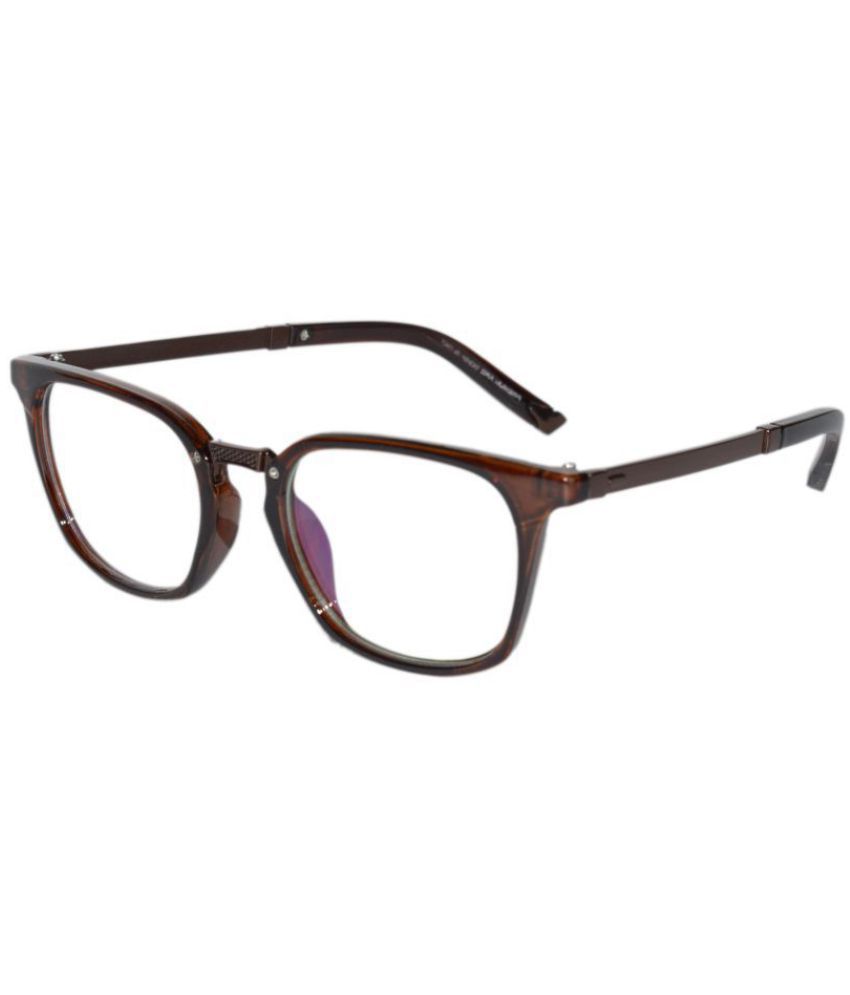     			Peter Jones Brown Square Spectacle Frame PA7518BW