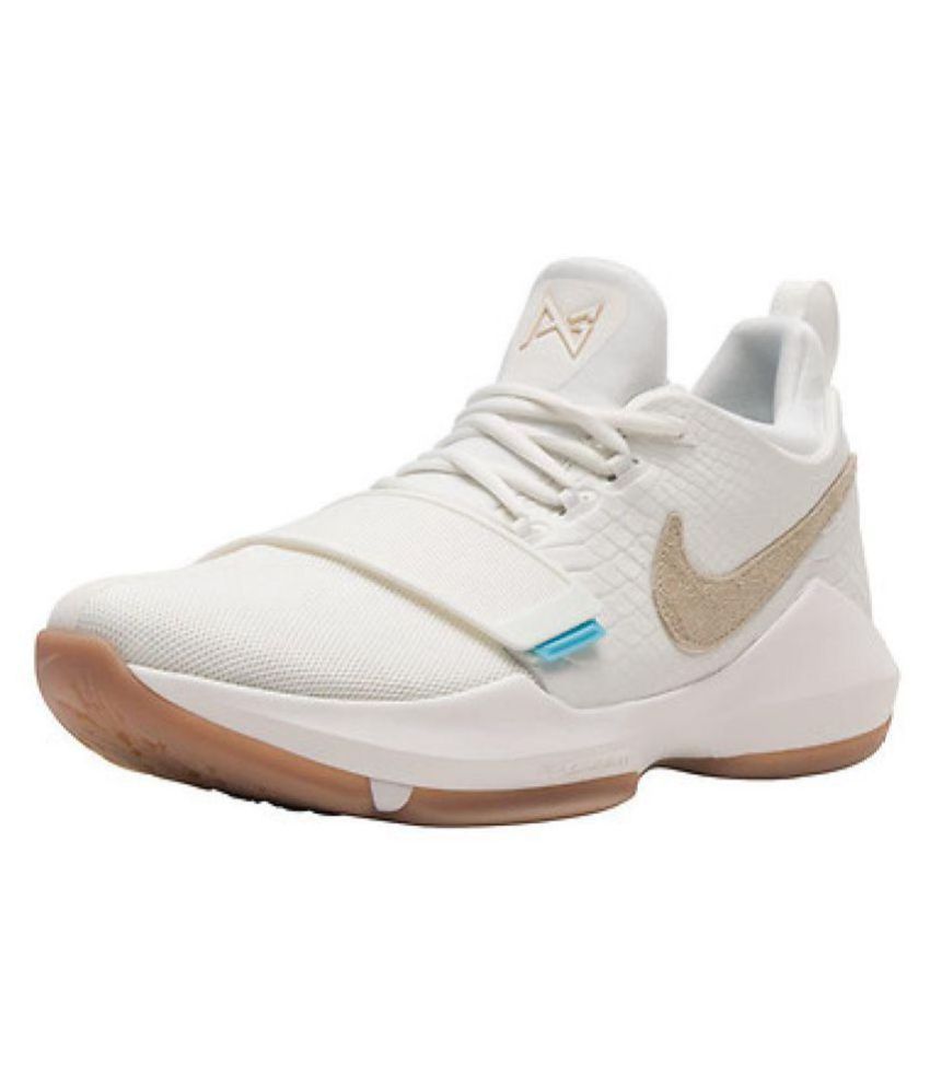 all white paul george shoes