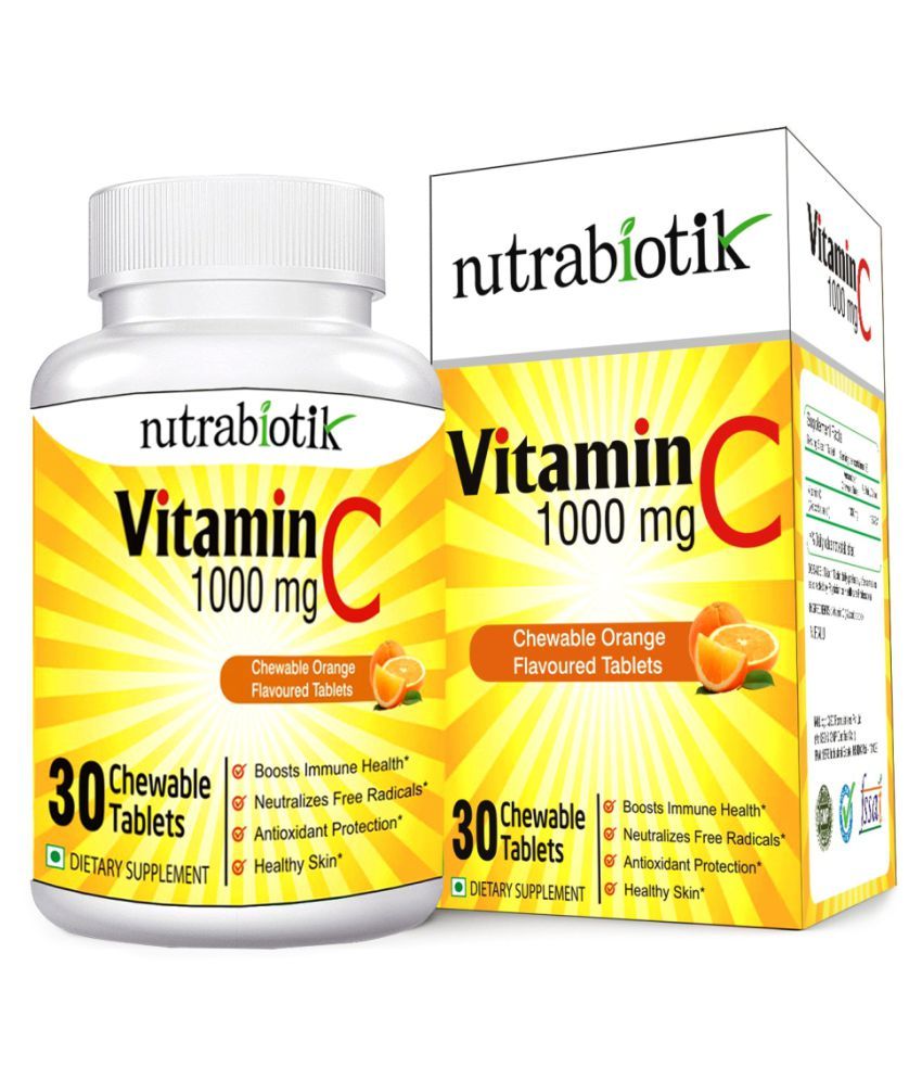 Nutrabiotik Vitamin C 30 Chewable Orange Flavoured 1000 Mg Orange Vitamins Tablets Buy Nutrabiotik Vitamin C 30 Chewable Orange Flavoured 1000 Mg Orange Vitamins Tablets At Best Prices In India Snapdeal