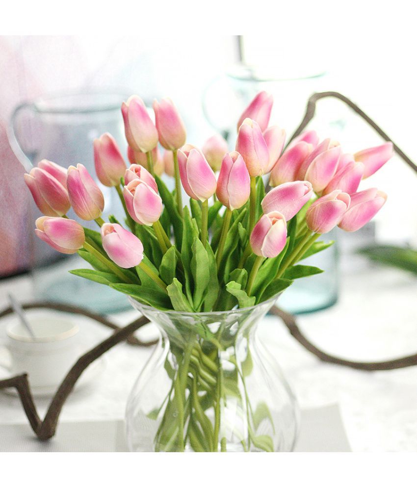 1Pc Artmax Tulips Artificial Flowers - Pink : Buy 1Pc Artmax Tulips ...