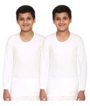 Vimal Jonney Pack of 2 Boys Cotton Blend Thermal Top ( White )