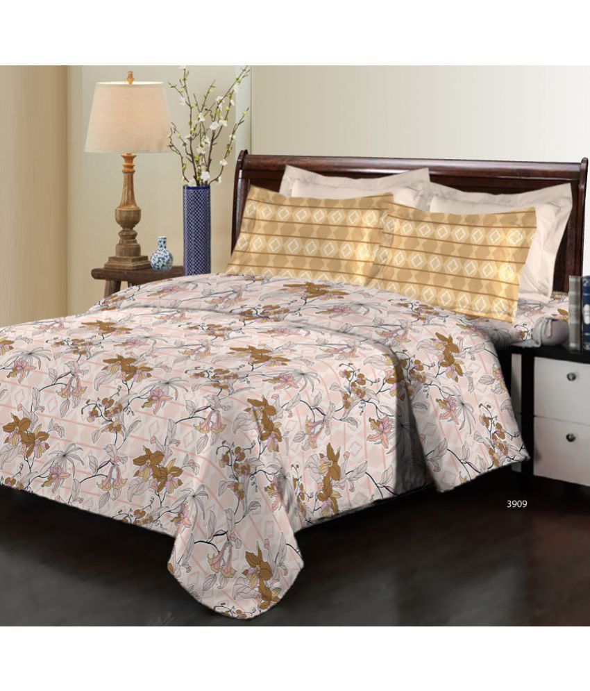 Bombay Dyeing Cotton Double Bedsheet with 2 Pillow Covers Buy Bombay