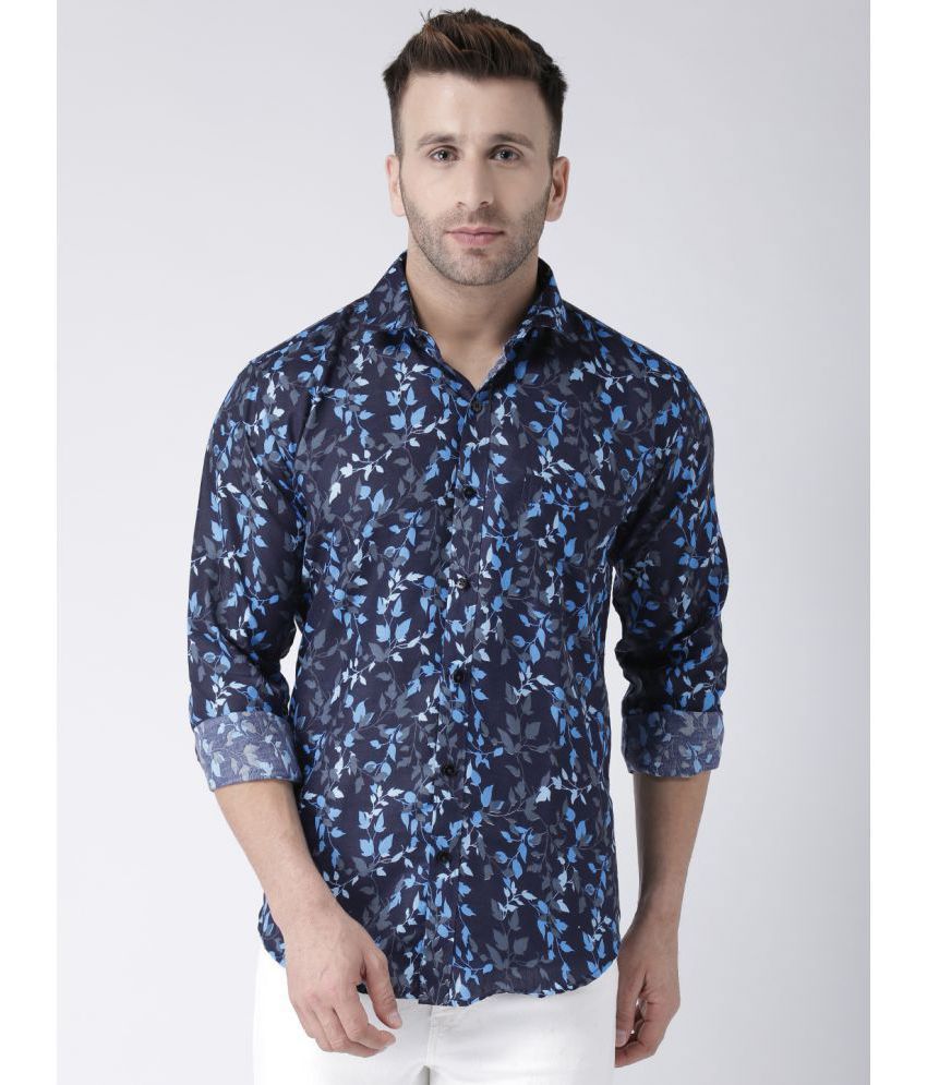     			Hangup Cotton Blend Slim Fit Printed Men's Casual Shirt - Multi ( Pack of 1 )