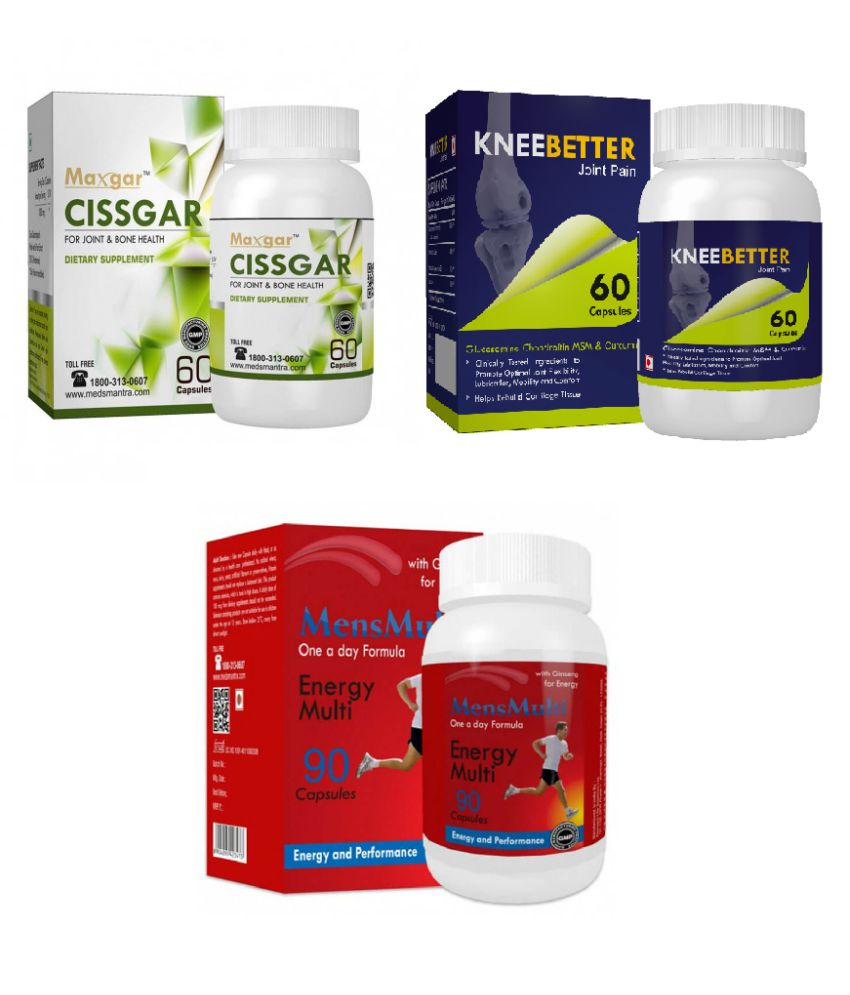 Maxgars Mens Multivitamin, Joint Support and Cissgar 60 no.s