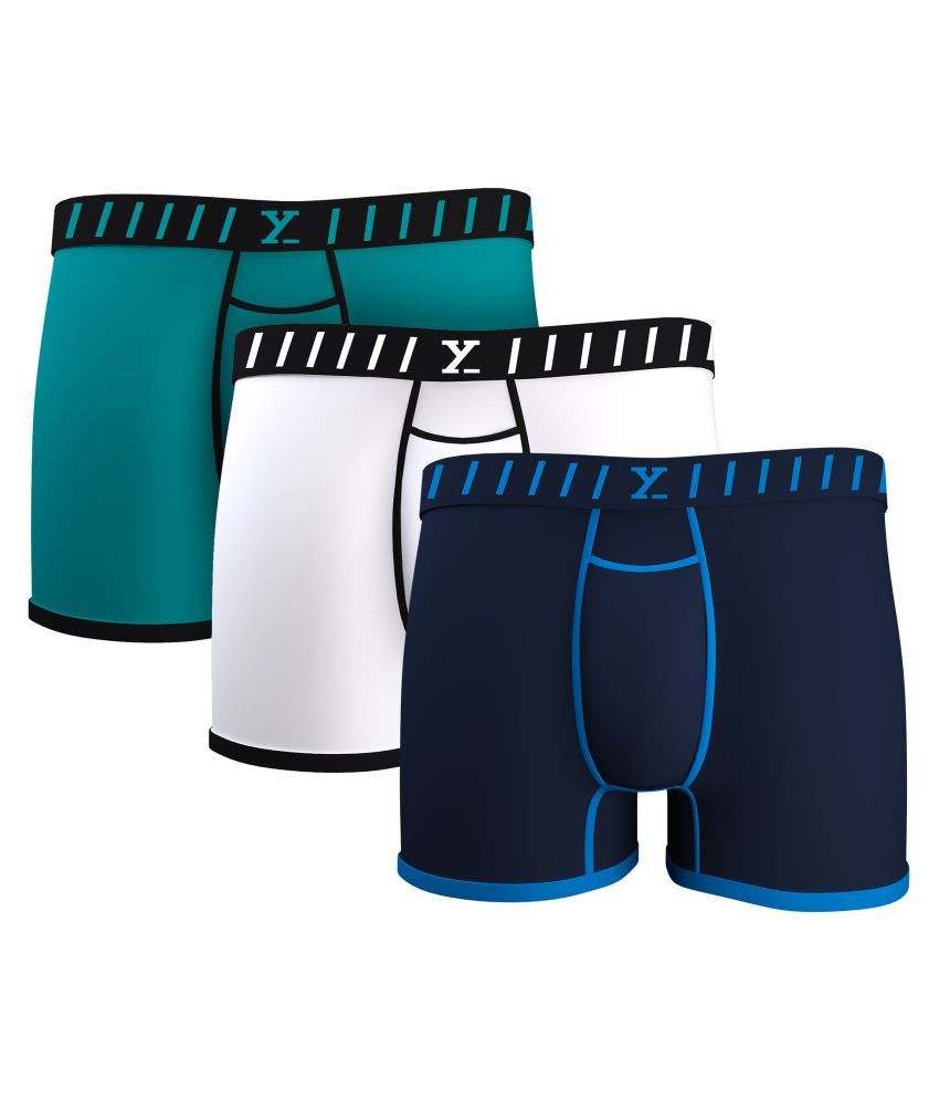 XYXX Multicolor Modal Men's Trunks ( Pack of 3 ) Buy XYXX