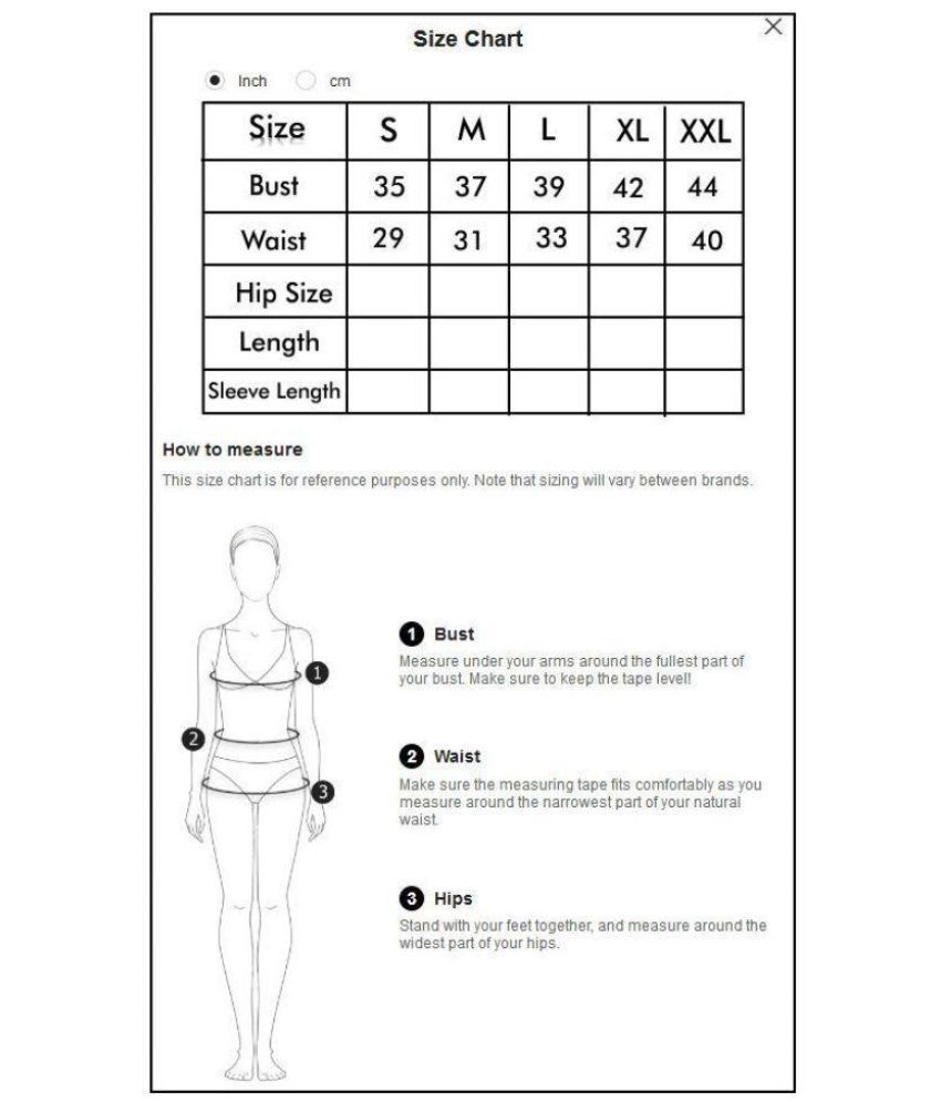 Gown Size Chart