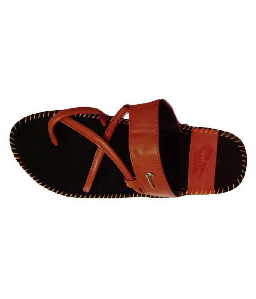 Nike Black Leather Slippers - Buy Nike 