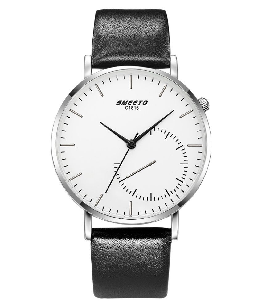 epoch men's watch leather band