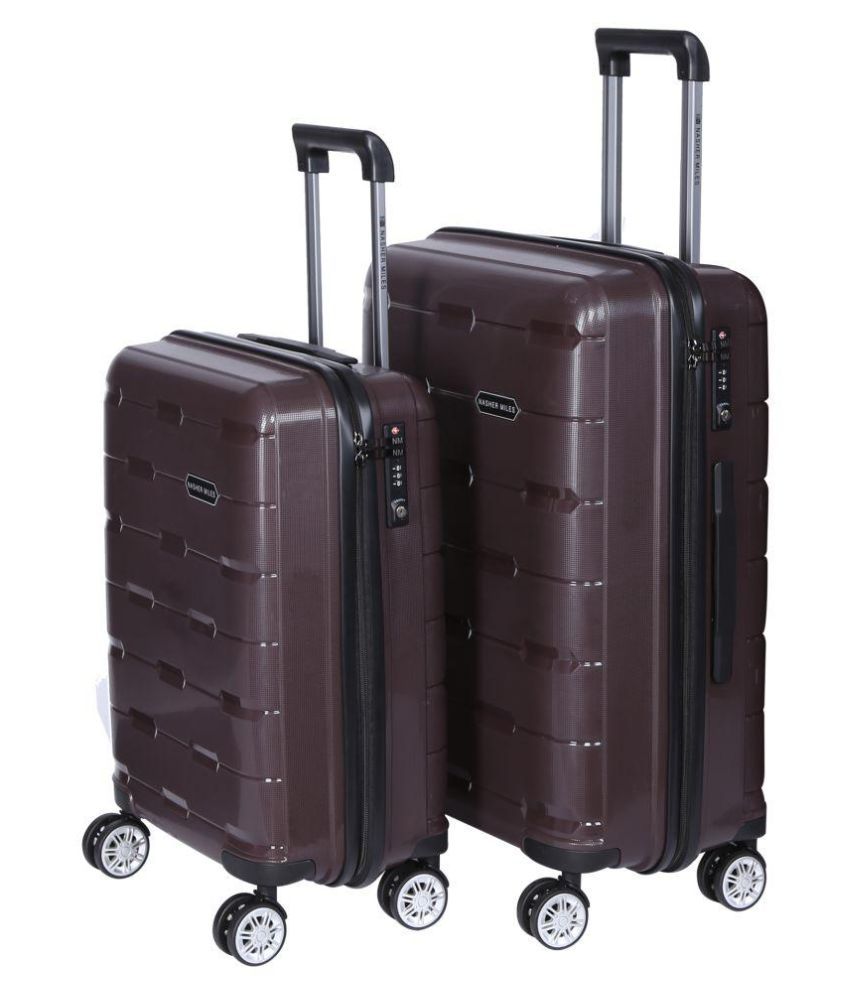 Nasher Miles Brown M( Between 61cm-69cm) Check-in Hard NM H8008 Brown