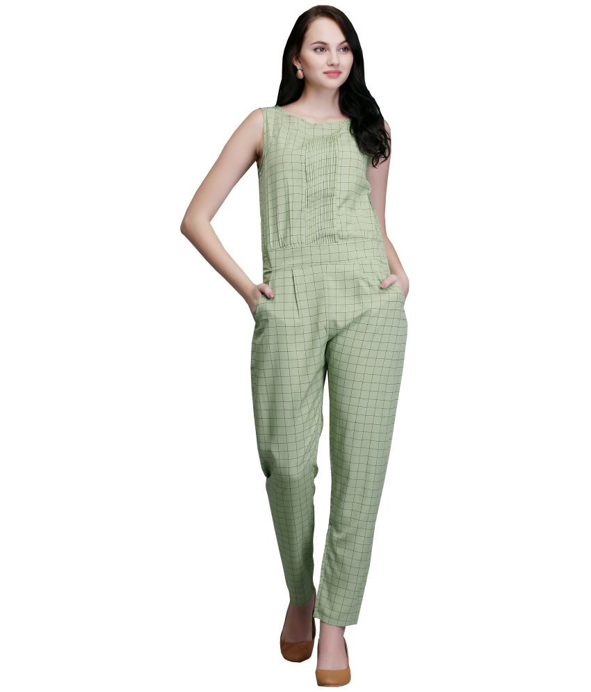 Eavan Green Polyester Jumpsuit - Buy Eavan Green Polyester Jumpsuit ...