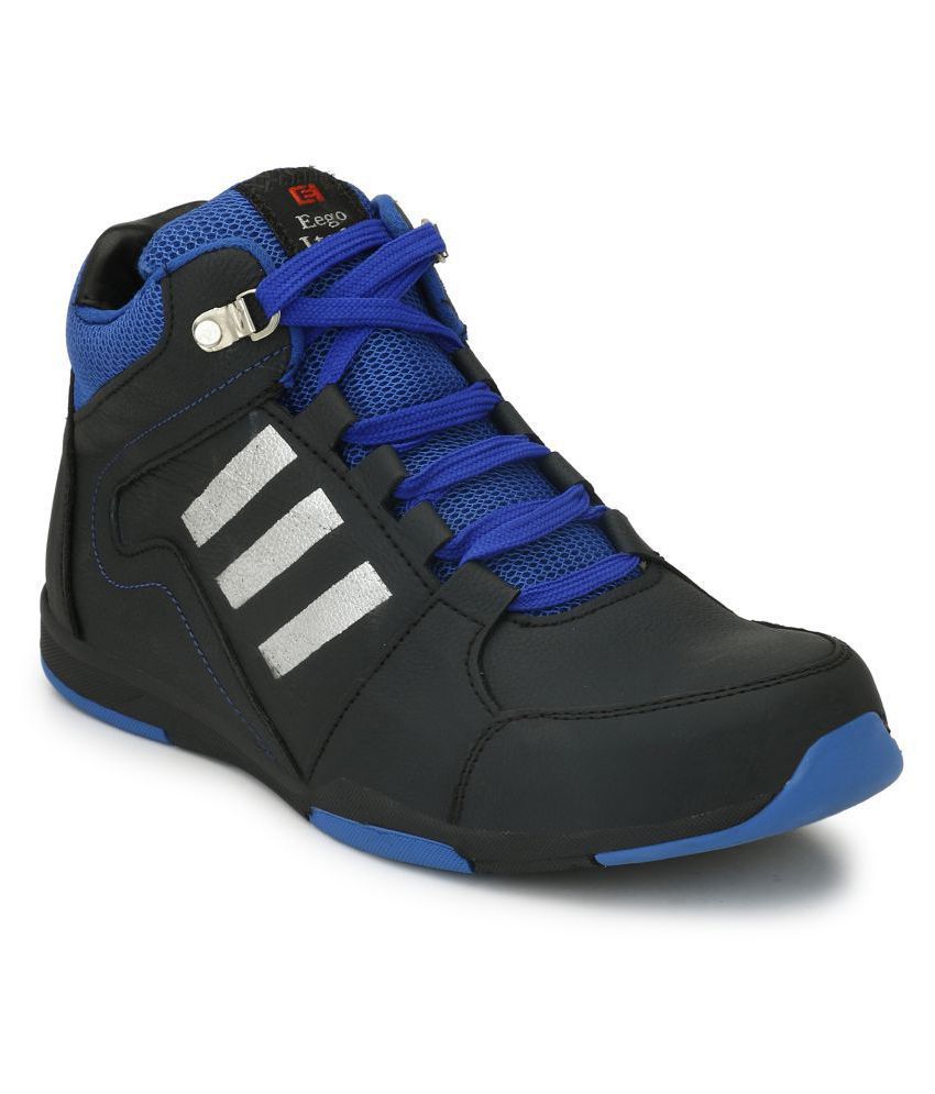 Buy Eego Italy Mid Ankle Black Safety Shoes Online at Low