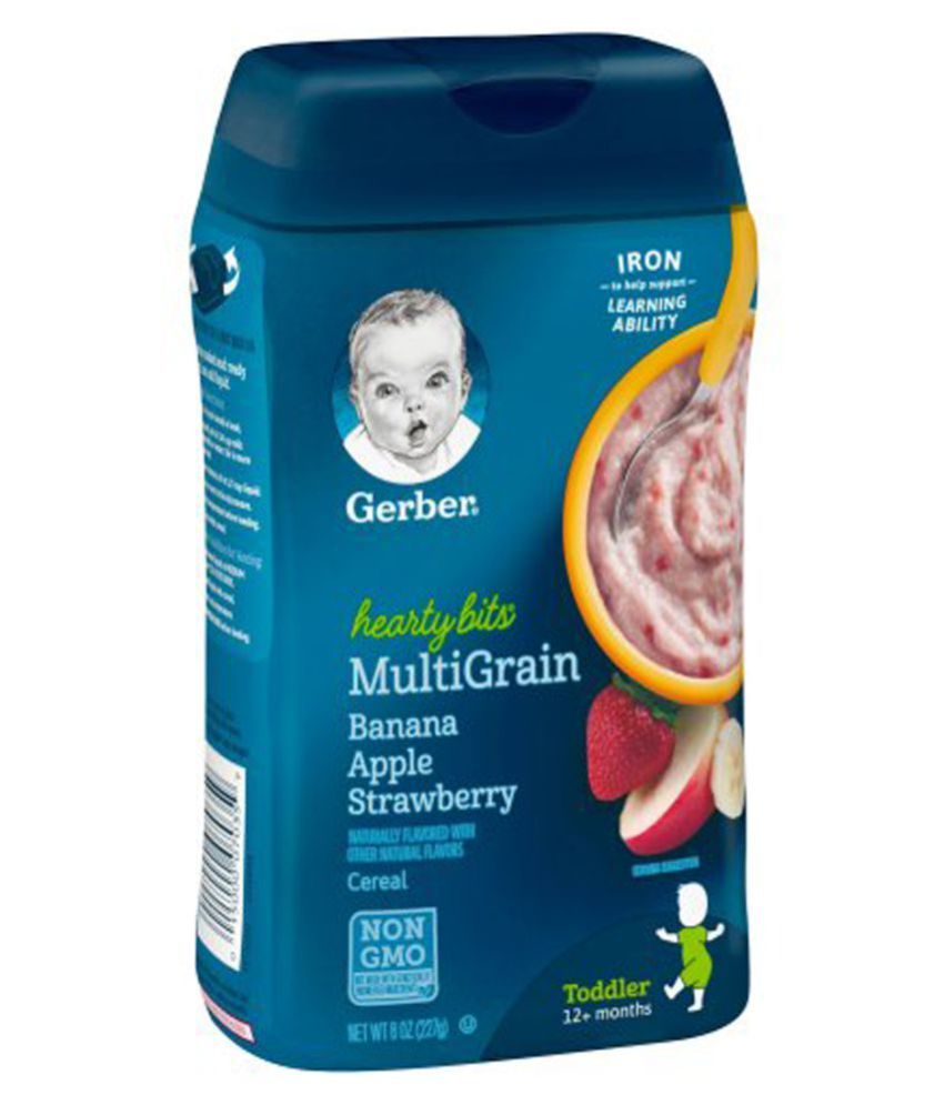 Gerber Gerber Multigrain Banana Apple Strawberry 227g Infant Cereal For