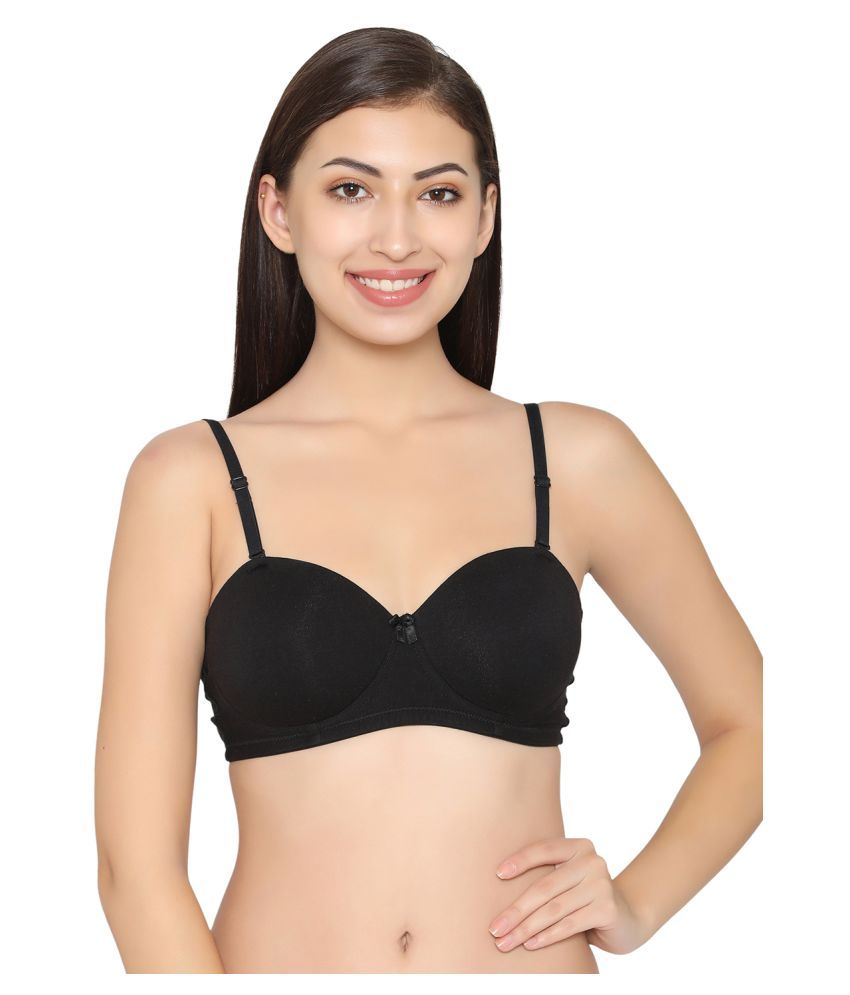     			Clovia Cotton T-Shirt Bra - Black