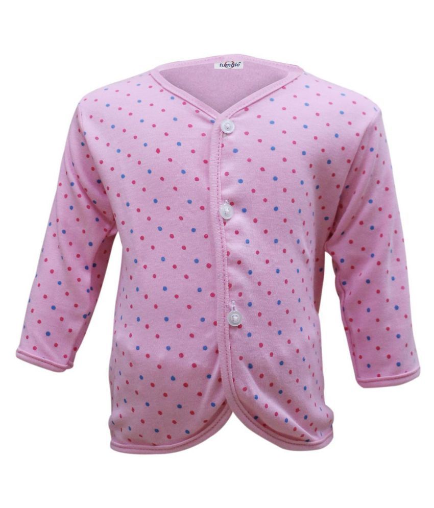 Babyhug Cap Sleeves Cotton Vests Printed Pack of 3 - Pink Blue Yellow