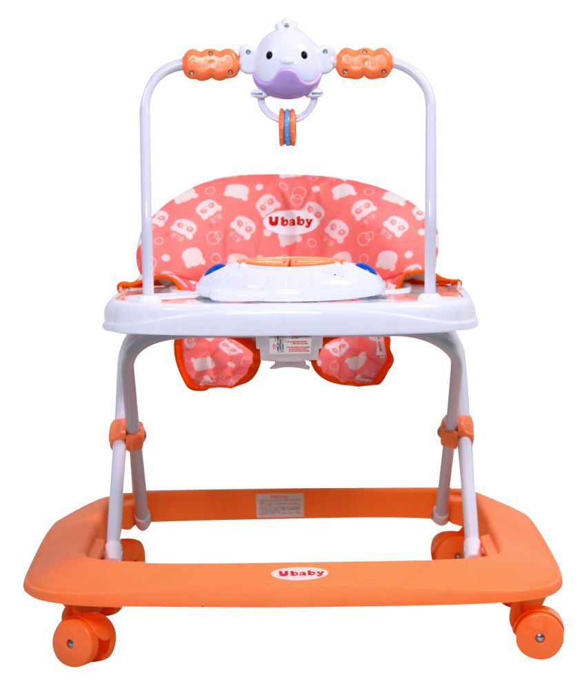 musical baby walker with play tray