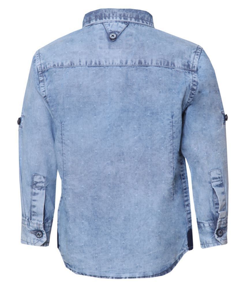 baby boy blue jean shirt