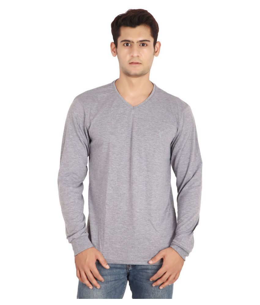     			Awack Grey Full Sleeve T-Shirt