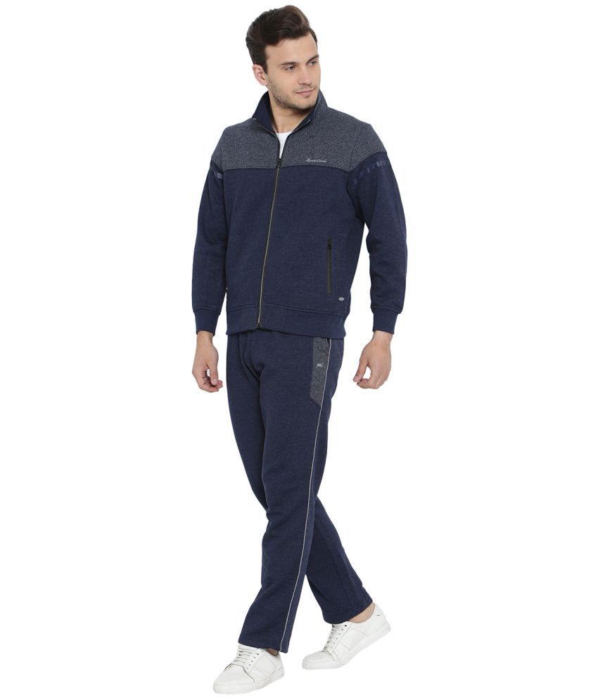 navy cotton tracksuit bottoms