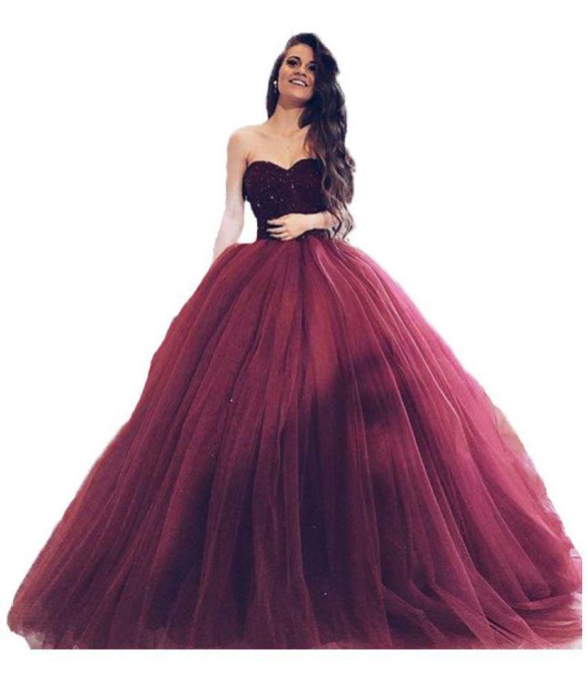 stylish net gown
