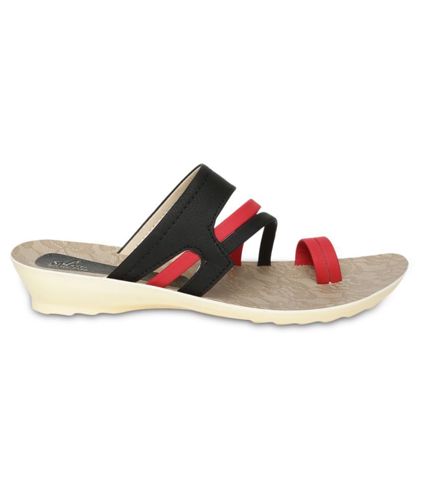 paragon slippers red colour