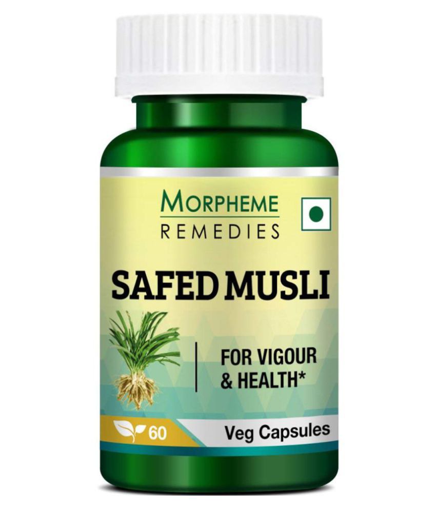     			Morpheme Remedies Safed Musli 500mg Extract - Capsule 60 no.s