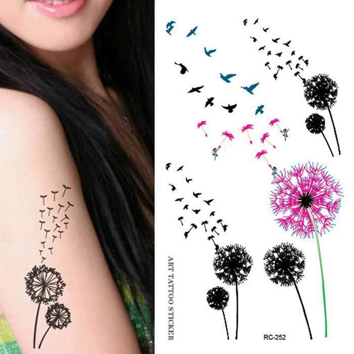 dandelion tattoo shoulder