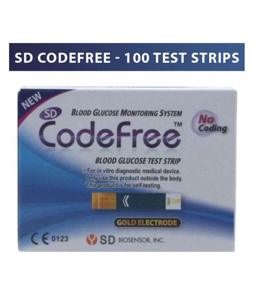    			SD Codefree Bloodglucose Test Strips 100 strips
