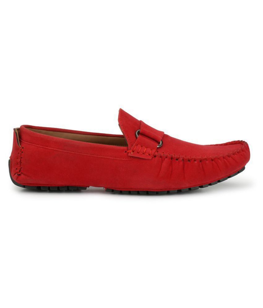 ZebX Red Loafers ZebX Red Loafers ...
