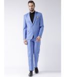 Hangup Blue Solid Formal 2 Piece Suits