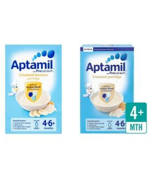 aptamil creamed banana porridge baby cereal 125g