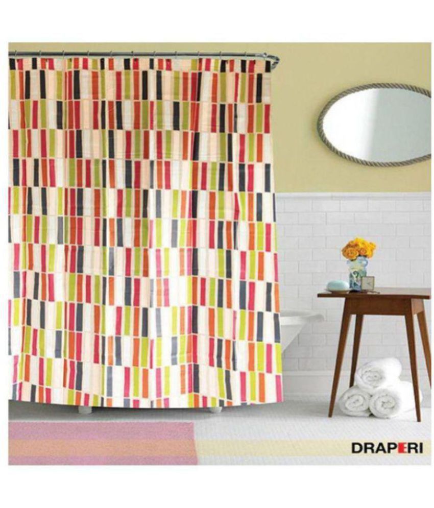     			Draperi Set of 1 Shower Curtain Multi 72x72