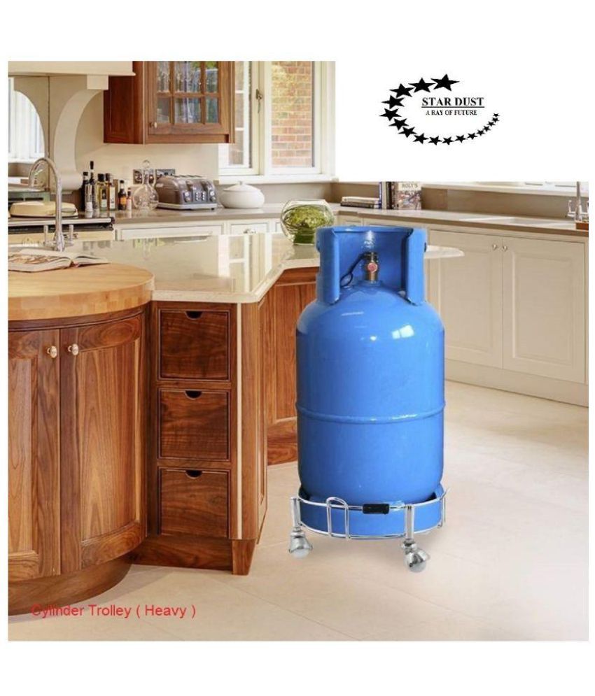 Royal Home Decor Stainless Steel Cylinder Trolley Buy Royal Home Decor