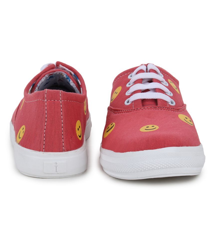 zappy pink casual shoes