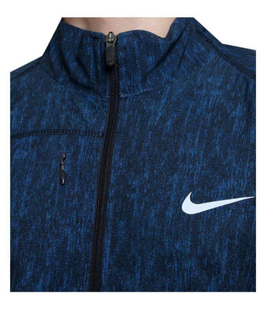 Nike Blue Polyester Terry Jacket - Buy Nike Blue Polyester Terry Jacket ...