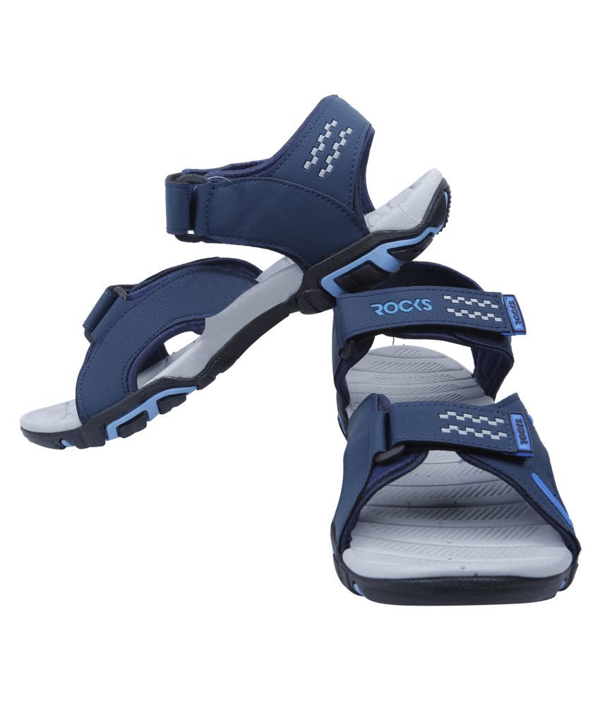 Welcome Navy Mesh/Textile Sandals Price in India- Buy Welcome Navy Mesh/Textile Sandals Online 