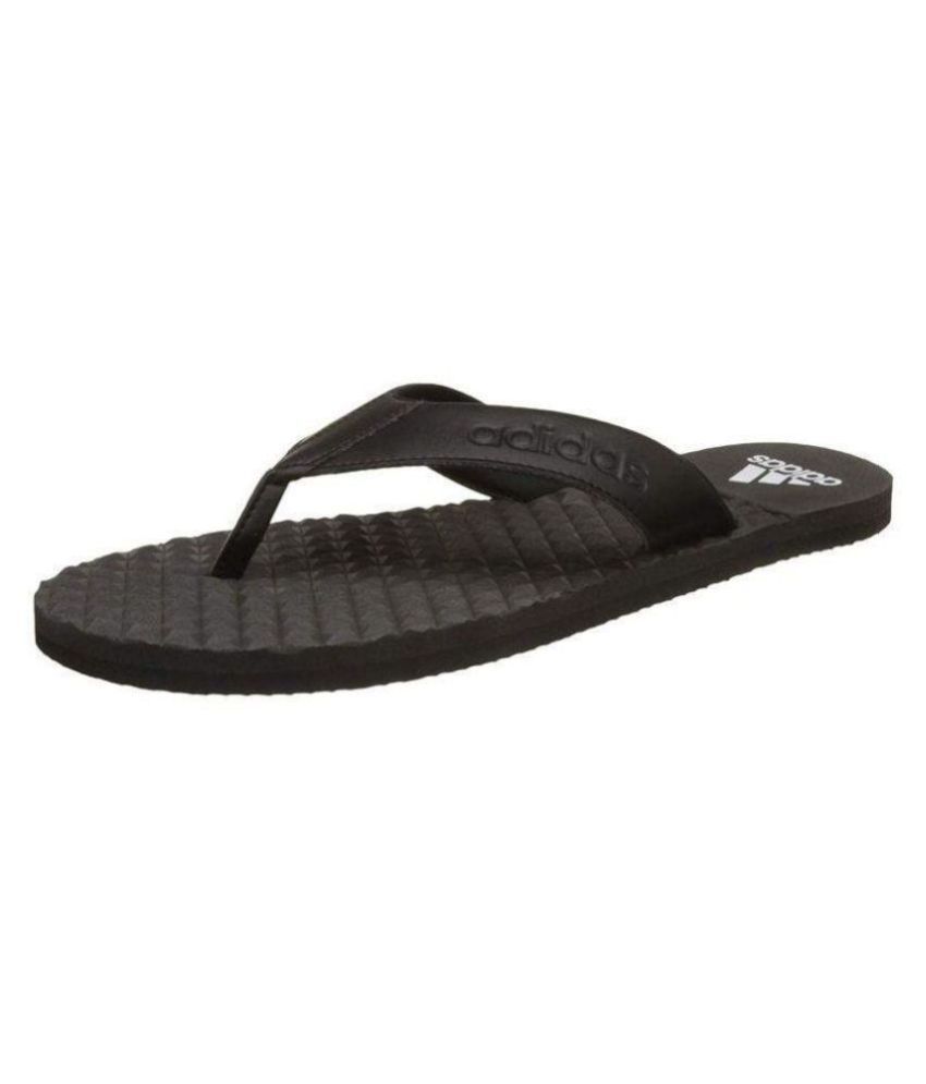 adidas black daily slippers