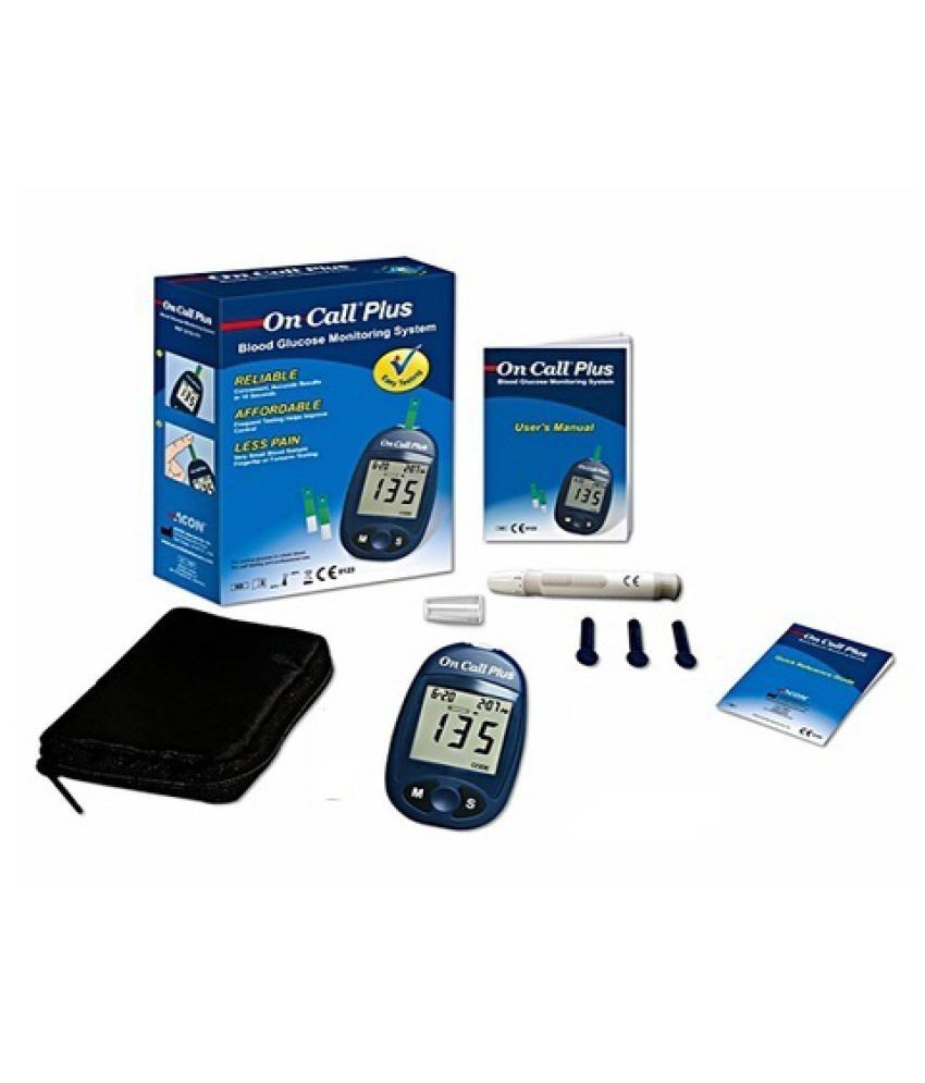     			ON CALL PLUS Bloodglucose Monitoring System with 10 Sugar Test Strips
