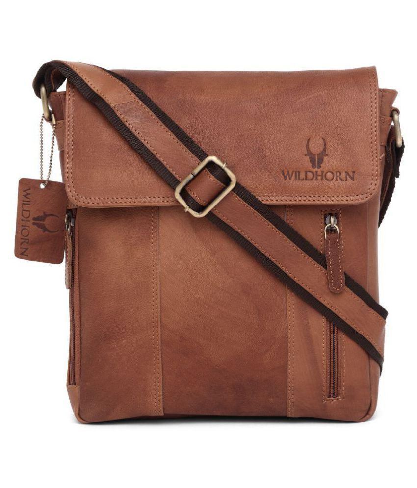 wildhorn leather messenger bag